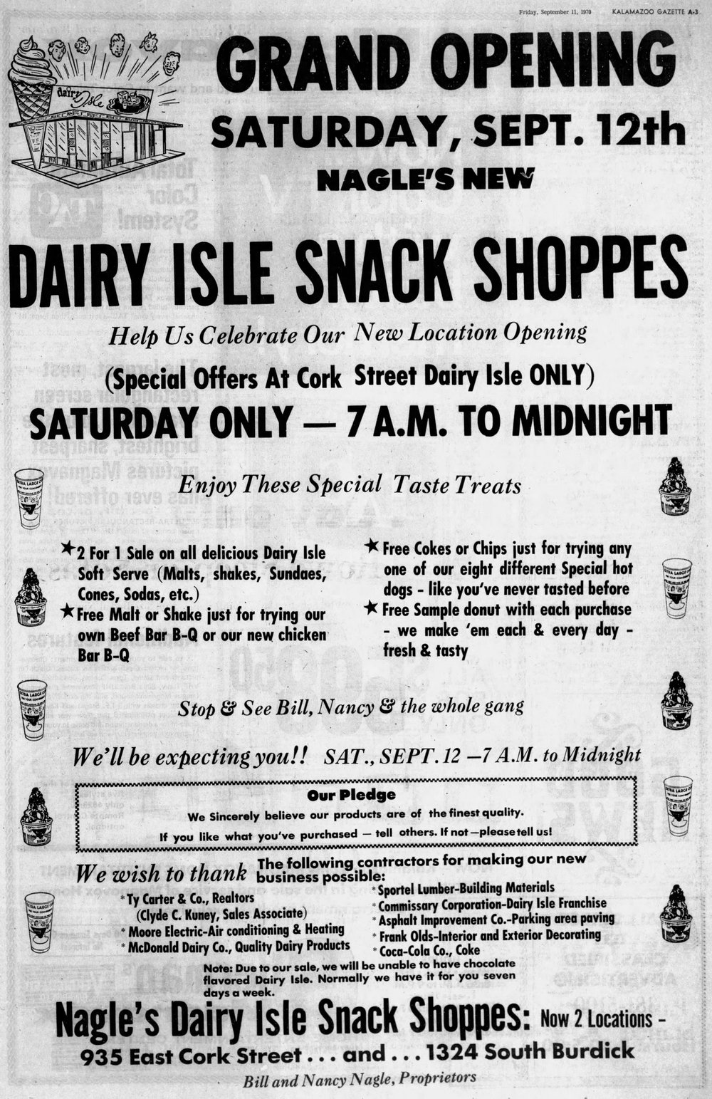 Dairy Isle - Sep 11 1970 Article